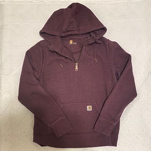 Women’s quarter zip carhartt hoodie  💜